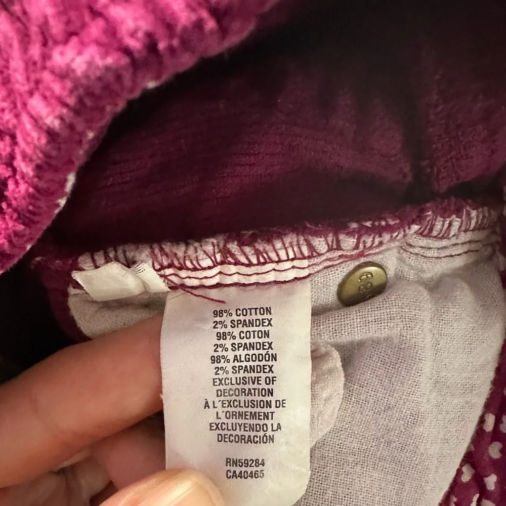 The Children’s Place Corduroy Ruffle Pants in Pink Girls Size 18 Months